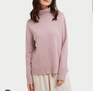 GENTLE HERD 100% Cashmere Turtleneck sweater Pullover Jumper size Large